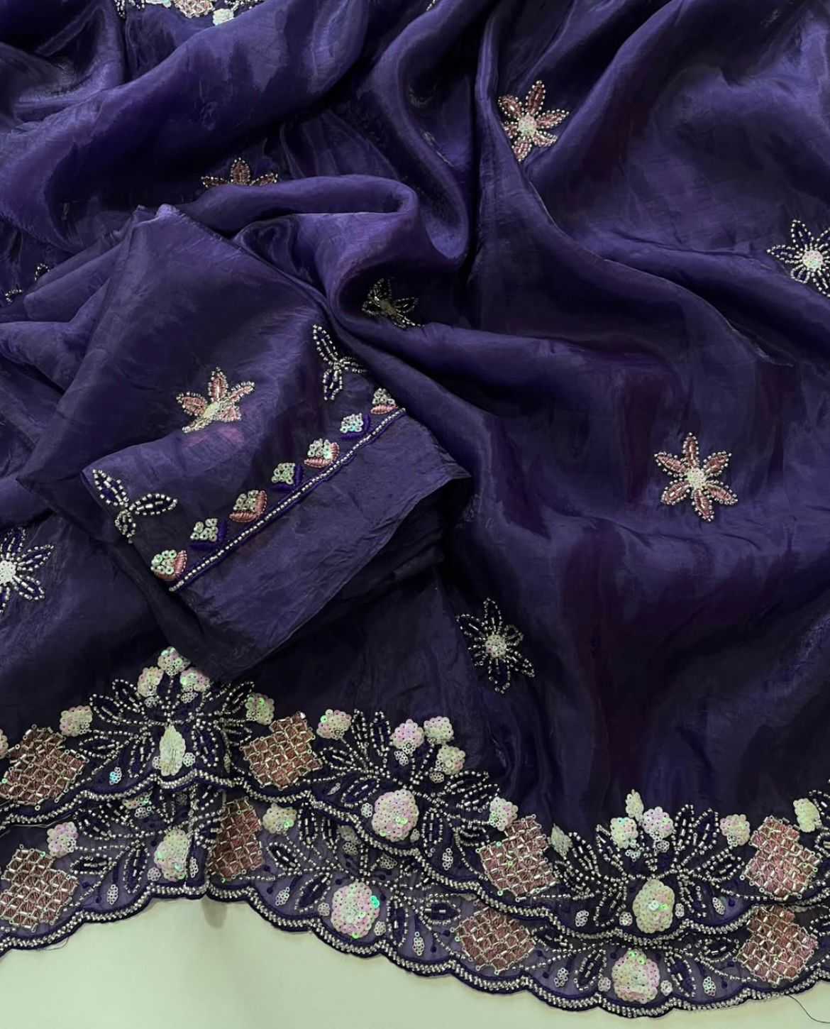 Ynf Soft Gold Crush RIN198 Bid’s Sarees Festive Collections Wholesale Sequence Sarees Hand Work Sarees Butta Sarees Manufacturer