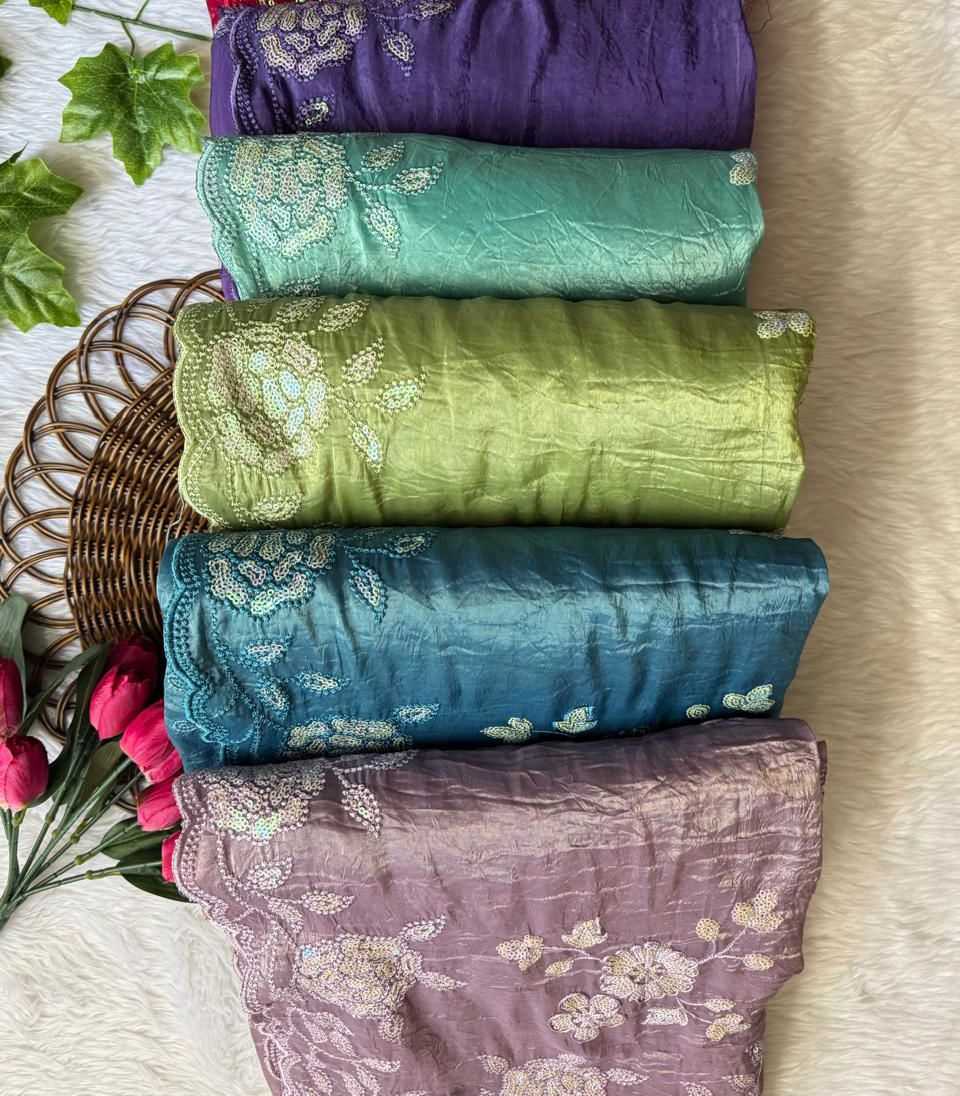 Ynf Soft Gold Crush RIN199 329 Sarees Wedding Collections Festive Collections Wholesale Designer Sarees Fancy Sarees Sequence Sarees Manufacturer