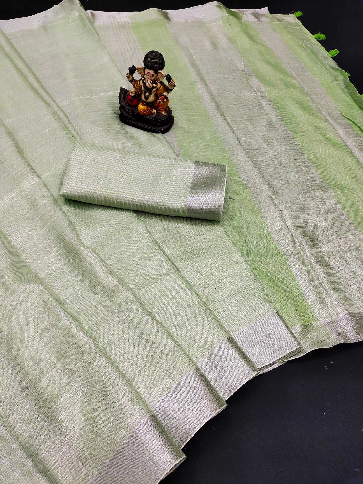 Ynf Soft Linen Jari RIN183 ALEEN Sarees Wholesale Fancy Sarees Cotton Sarees Linen Sarees Manufacturer
