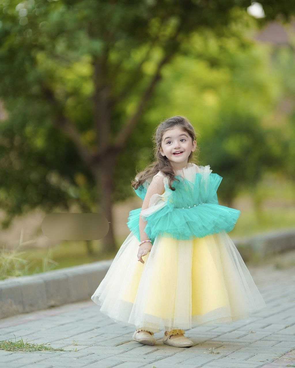 Ynf Soft Net RIN107 368 Kids Wear Wholesale Kids Frocks Girls Frock Kids Designer Frock Manufacturer