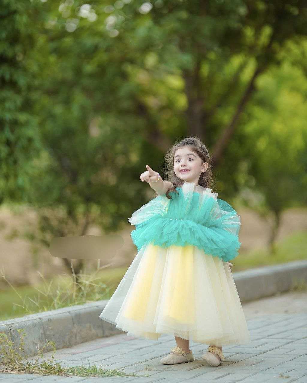 Ynf Soft Net RIN107 368 Kids Wear Wholesale Kids Frocks Girls Frock Kids Designer Frock Manufacturer