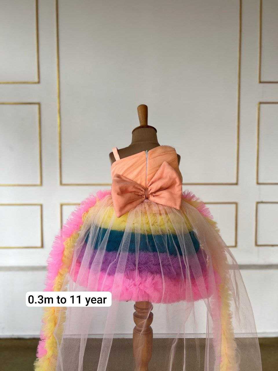Ynf Soft Net RIN107 374 Kids Wear Wholesale Kids Frocks Girls Frock Kids Designer Frock Manufacturer