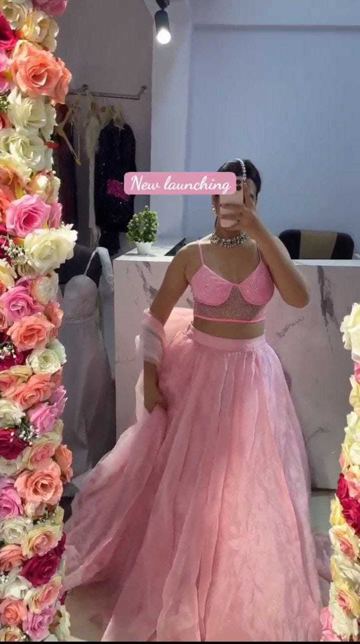 Ynf Soft Net RIN157 5245 Lehengas Wedding Collections Plus Size Collections Wholesale Designer Lehenga Net Fancy Lehenga Pink Lehenga Manufacturer