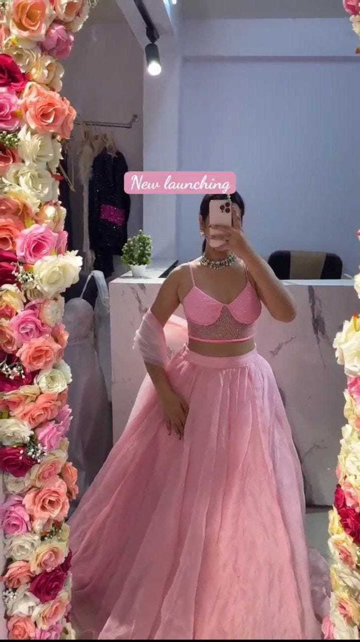 Ynf Soft Net RIN157 5245 Lehengas Wedding Collections Plus Size Collections Wholesale Designer Lehenga Net Fancy Lehenga Pink Lehenga Manufacturer
