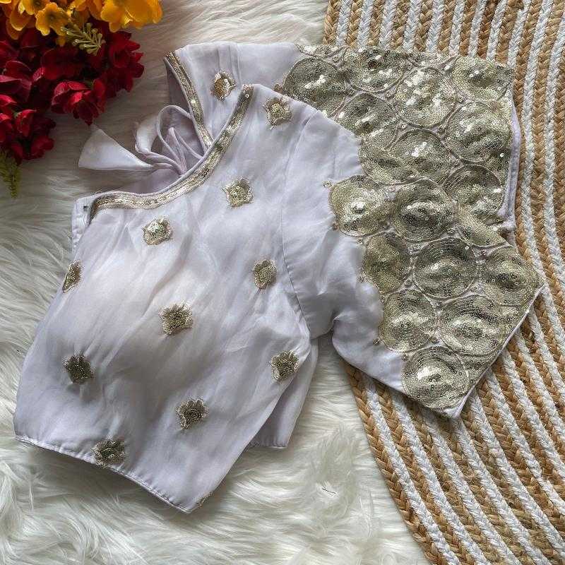 Ynf Soft Silk KESH426 ZIMICHOOGOLA Readymade Blouses Wholesale Sequence Embroidery Blouse Designer Blouse Silk Blouse Manufacturer