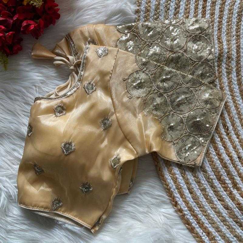 Ynf Soft Silk KESH426 ZIMICHOOGOLA Readymade Blouses Wholesale Sequence Embroidery Blouse Designer Blouse Silk Blouse Manufacturer