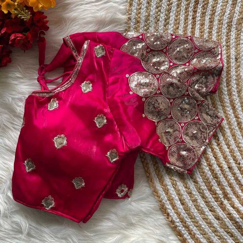 Ynf Soft Silk KESH426 ZIMICHOOGOLA Readymade Blouses Wholesale Sequence Embroidery Blouse Designer Blouse Silk Blouse Manufacturer