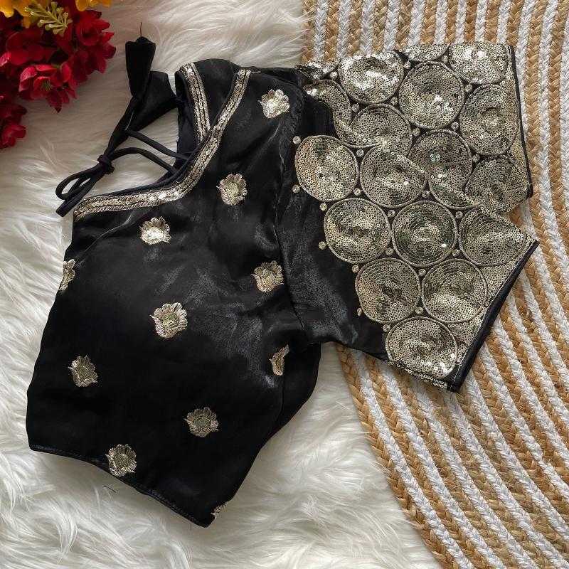 Ynf Soft Silk KESH426 ZIMICHOOGOLA Readymade Blouses Wholesale Sequence Embroidery Blouse Designer Blouse Silk Blouse Manufacturer