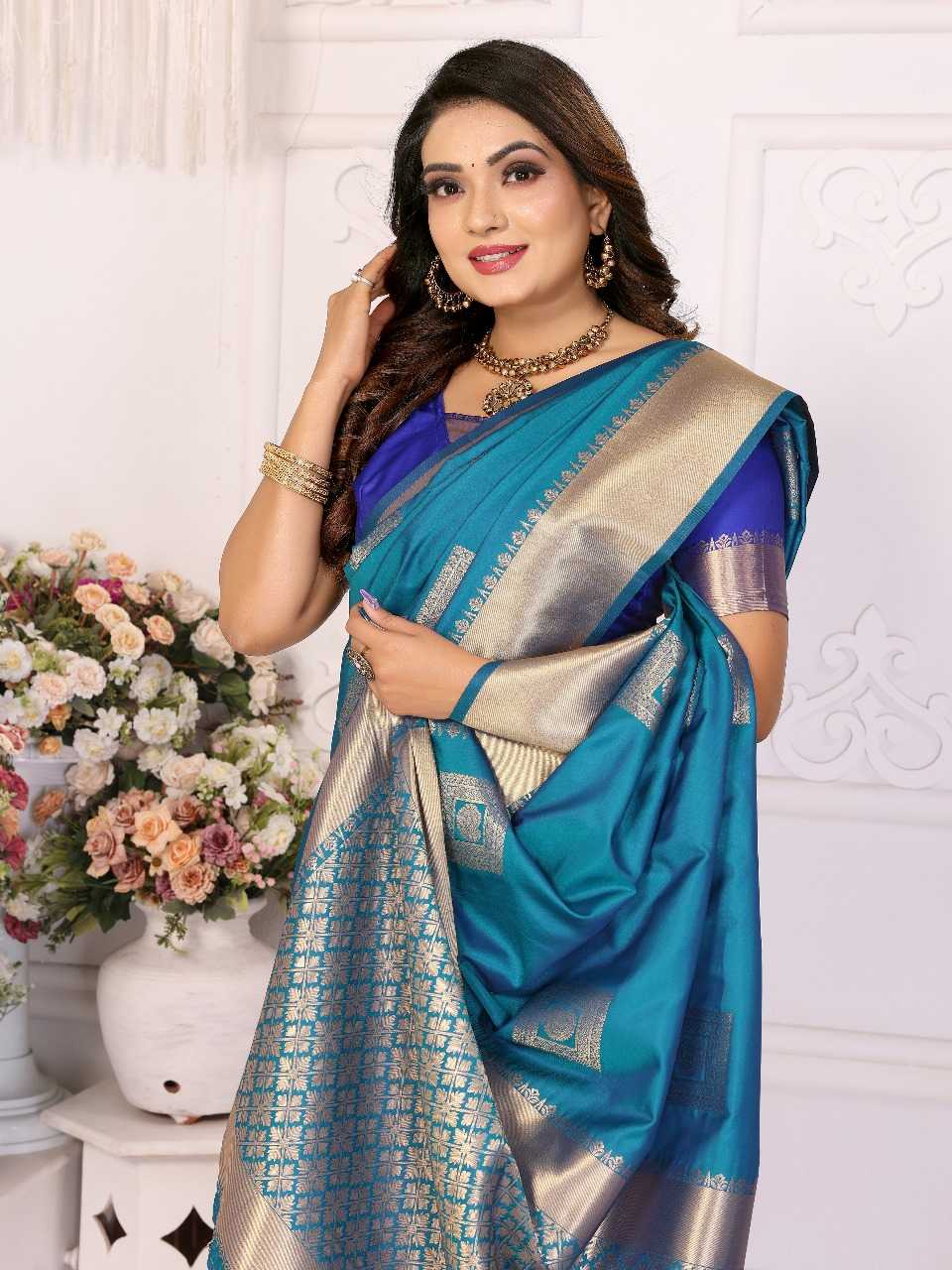 Ynf Soft Silk RIN144 SAMEERA Silk Sarees Wedding Collections Festive Collections Wholesale Soft Silk Sarees Designer Silk Sarees Zari Border Silk Sarees Manufacturer