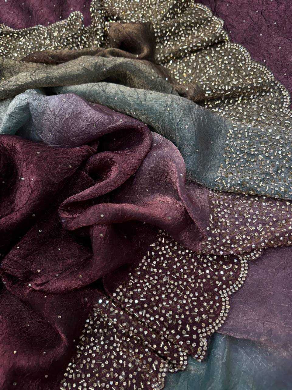 Ynf Space Silk RIN151 5453 Sarees Wholesale Designer Sarees Work Sarees Manufacturer