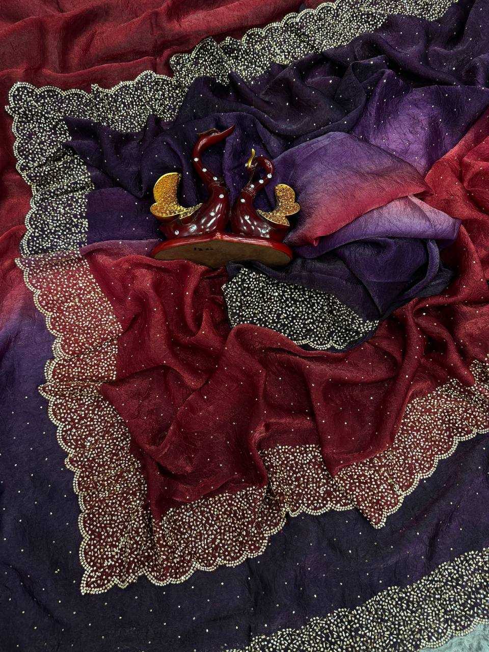 Ynf Space Silk RIN151 5453 Sarees Wholesale Designer Sarees Work Sarees Manufacturer