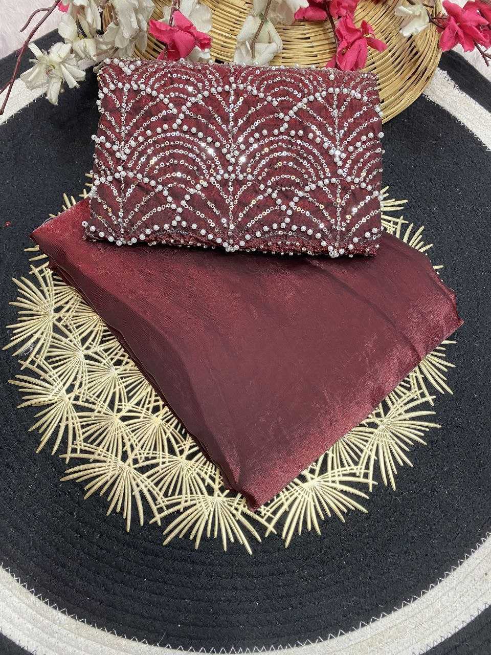Ynf Space Silk RIN216 space queen Sarees Wholesale Party Wear Sarees Fancy Sarees Casual Sarees Manufacturer