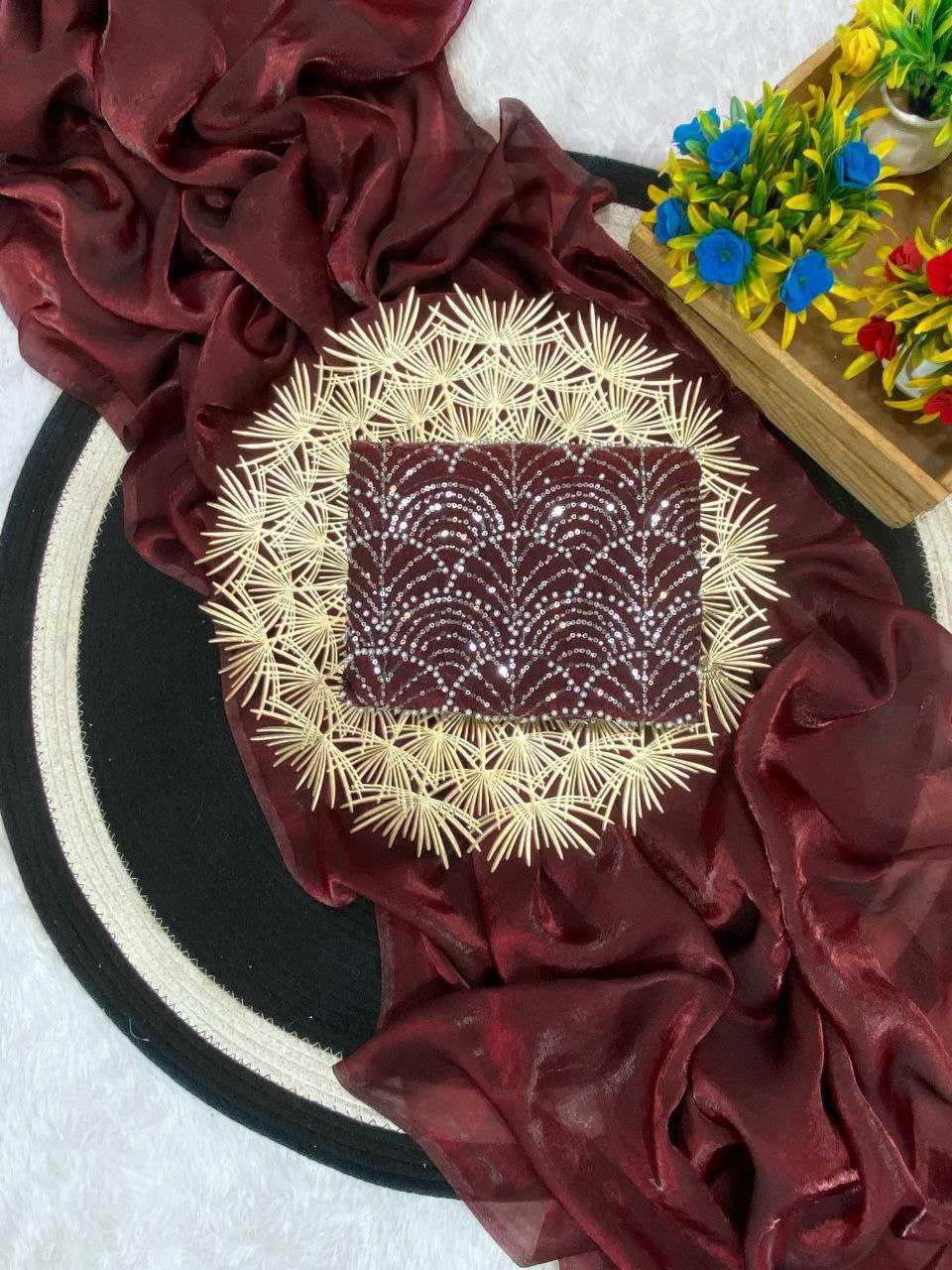 Ynf Space Silk RIN216 space queen Sarees Wholesale Party Wear Sarees Fancy Sarees Casual Sarees Manufacturer