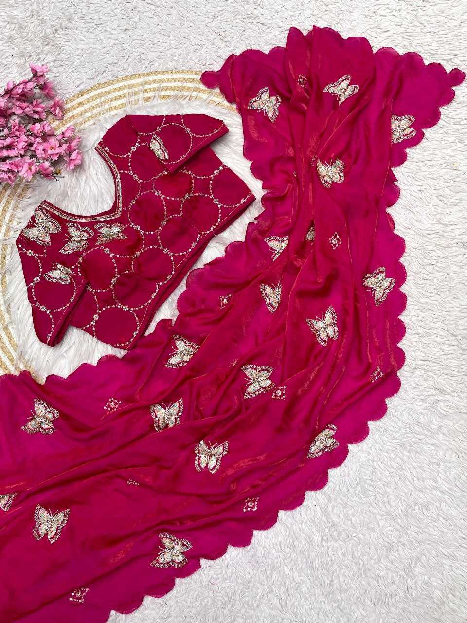 Ynf Space Silk RIN216 vaidehi Sarees Wholesale Party Wear Sarees Fancy Sarees Cutwork Saree Manufacturer