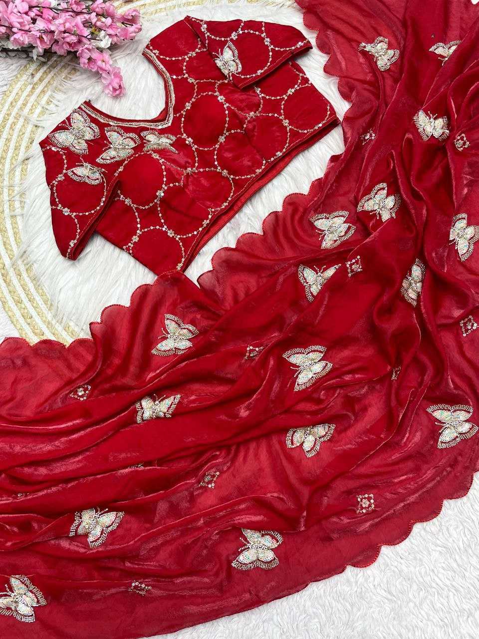 Ynf Space Silk RIN216 vaidehi Sarees Wholesale Party Wear Sarees Fancy Sarees Cutwork Saree Manufacturer