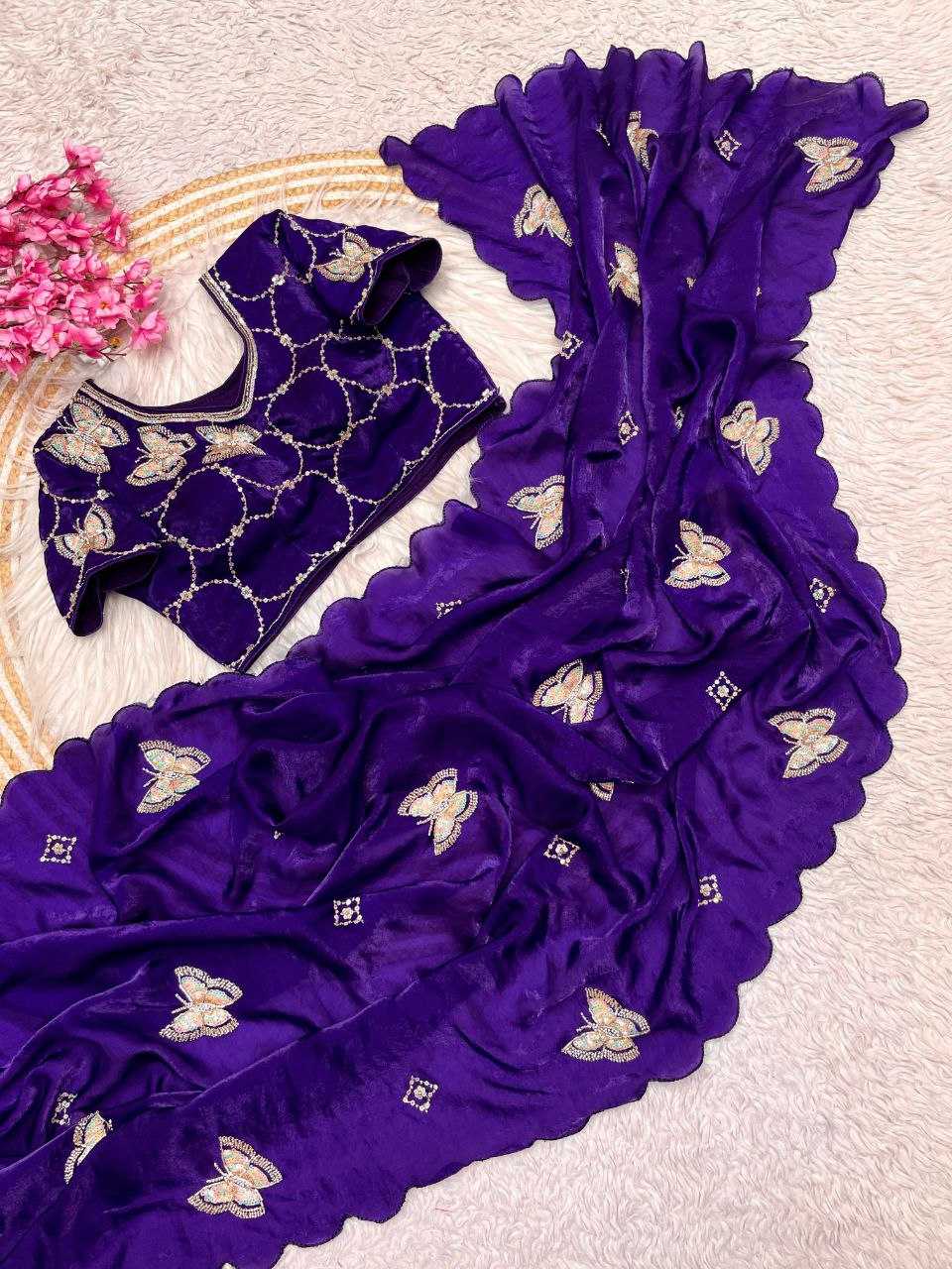 Ynf Space Silk RIN216 vaidehi Sarees Wholesale Party Wear Sarees Fancy Sarees Cutwork Saree Manufacturer