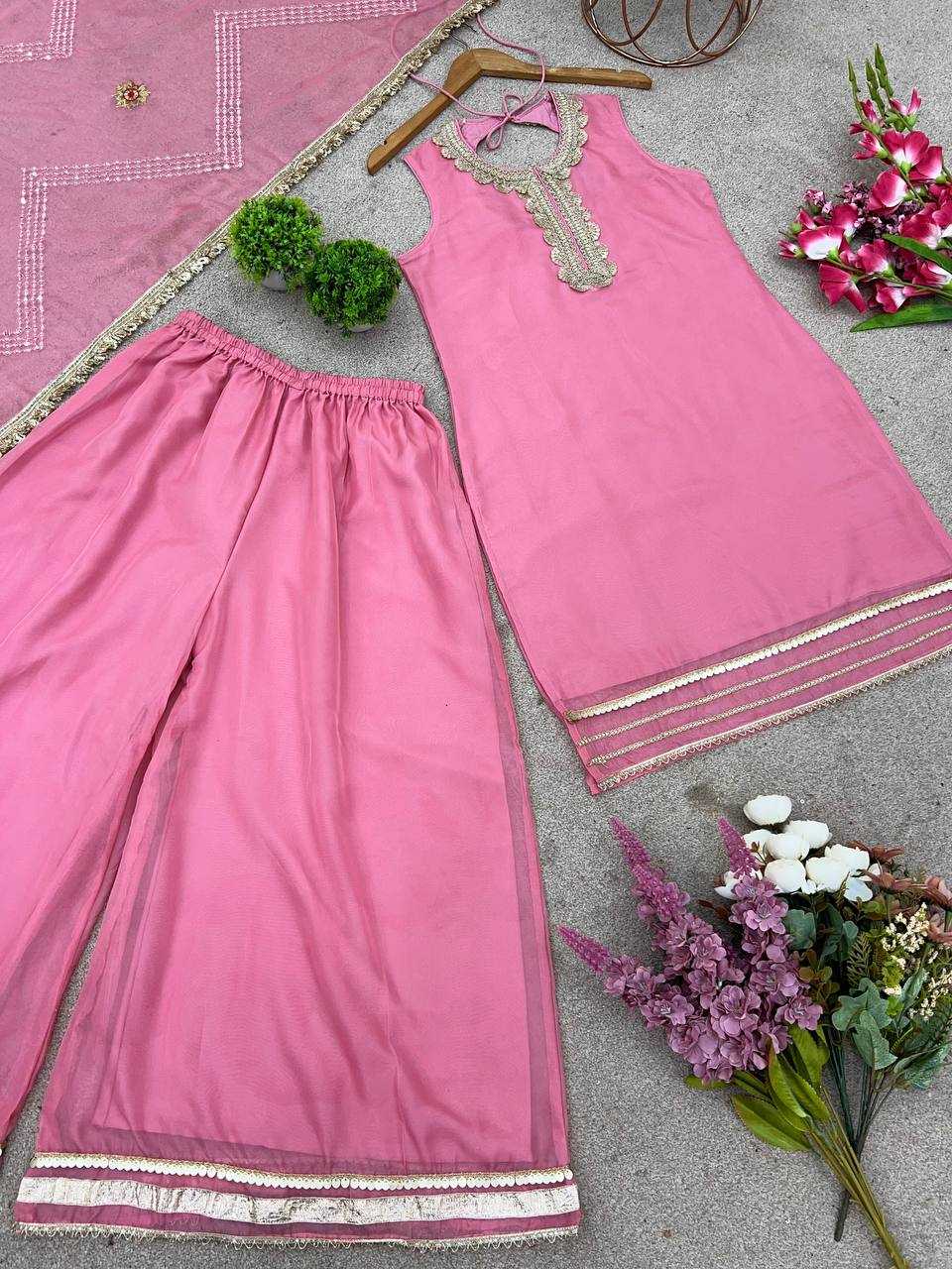 Ynf Tabby Silk Organza KESH499 5282 Suits & Dresses Wedding Collections Festive Collections Wholesale Sharara Salwar Suits Embroidery Suits Designer Suits Manufacturer