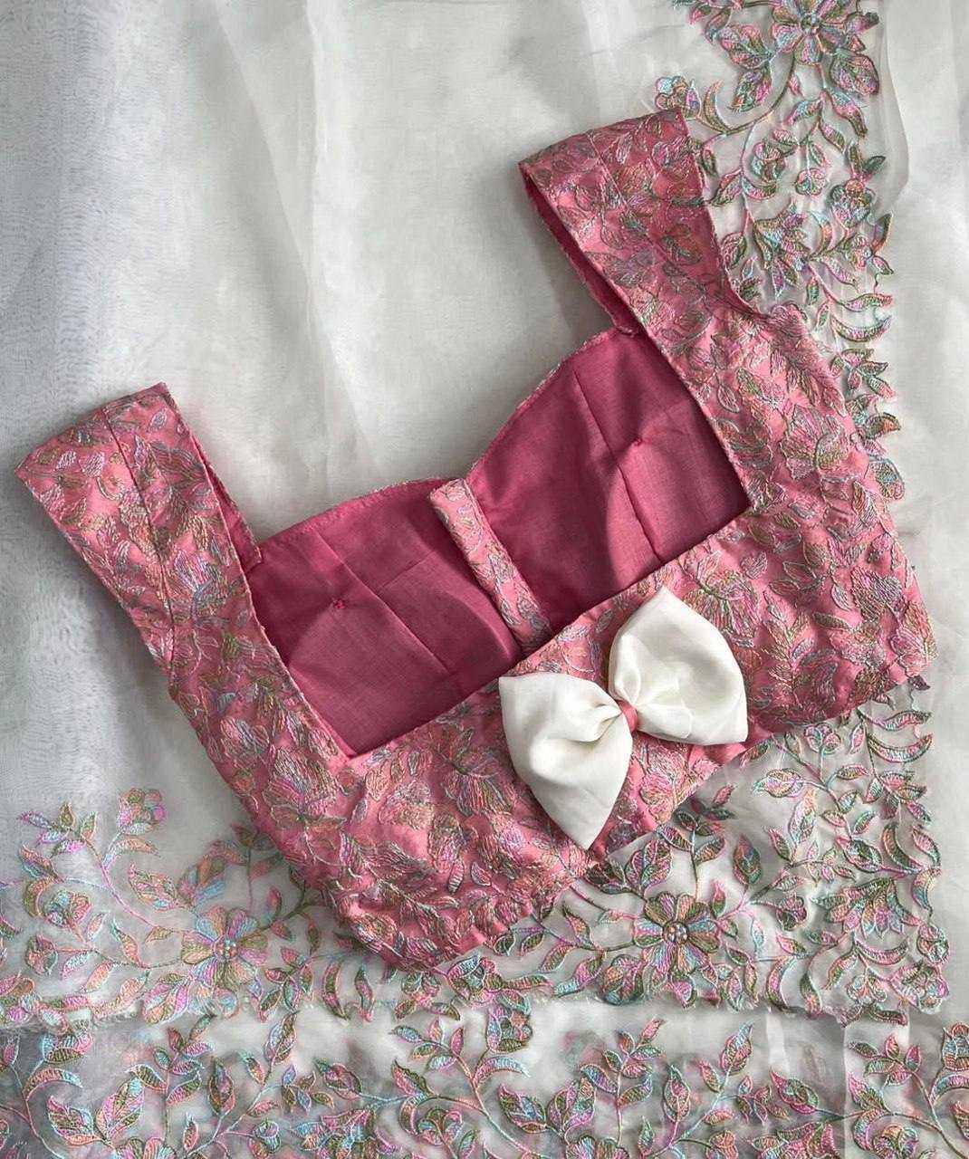 Ynf Tabby Silk Organza RIN131 516 Sarees Wedding Collections Festive Collections Wholesale Organza Sarees Embroidered Sarees Sarees With Blouse Manufacturer