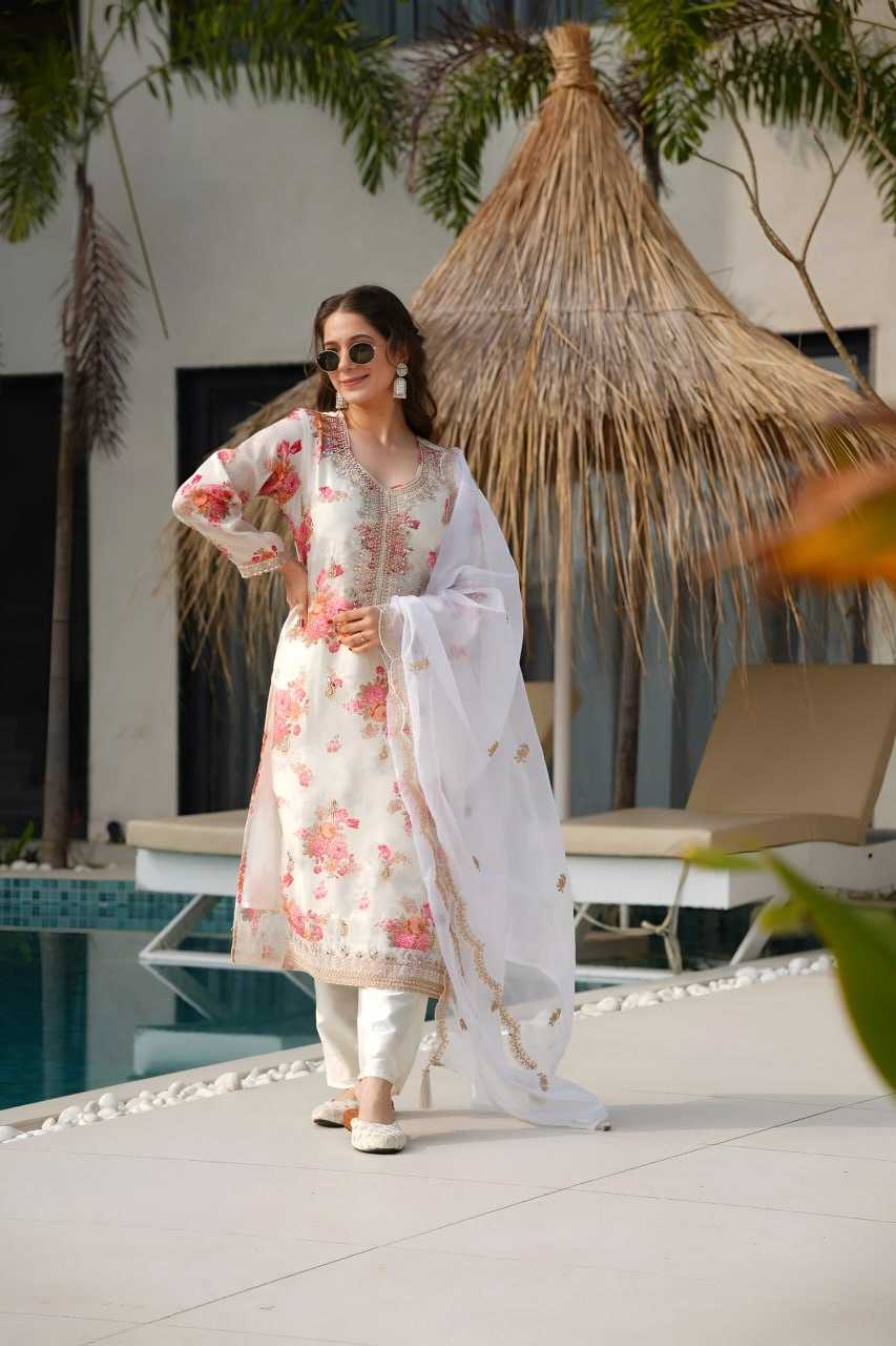Ynf Tabby Silk RIN129 024 Suits & Dresses Wedding Collections Festive Collections Wholesale Printed Suits Embroidery Suits Ladies Silk Suit Manufacturer
