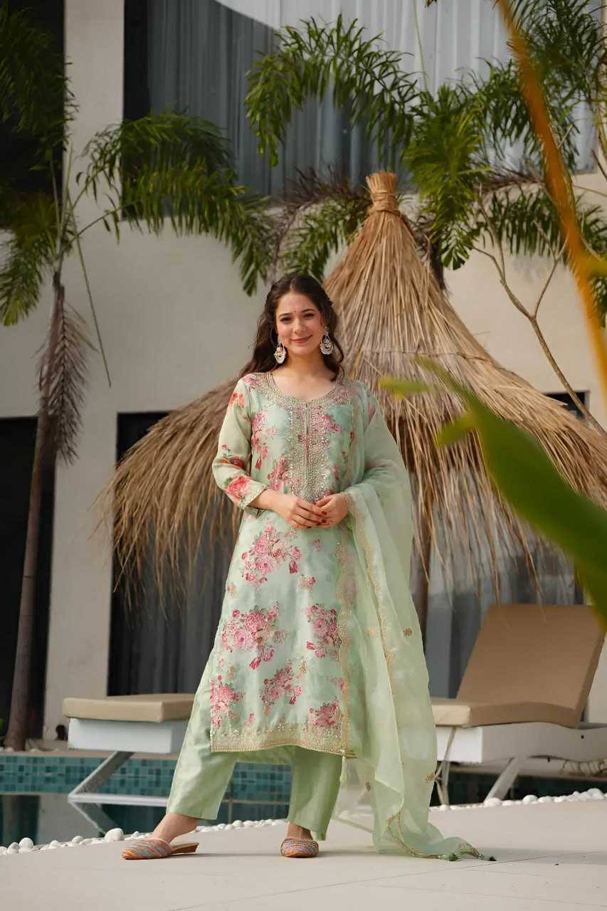 Ynf Tabby Silk RIN129 024 Suits & Dresses Wedding Collections Festive Collections Wholesale Printed Suits Embroidery Suits Ladies Silk Suit Manufacturer