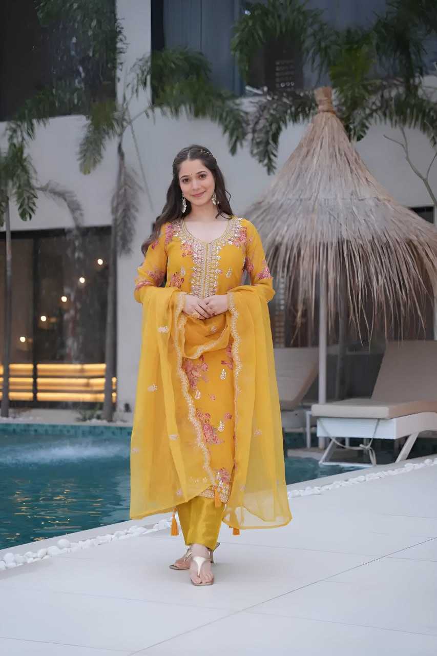 Ynf Tabby Silk RIN129 024 Suits & Dresses Wedding Collections Festive Collections Wholesale Printed Suits Embroidery Suits Ladies Silk Suit Manufacturer