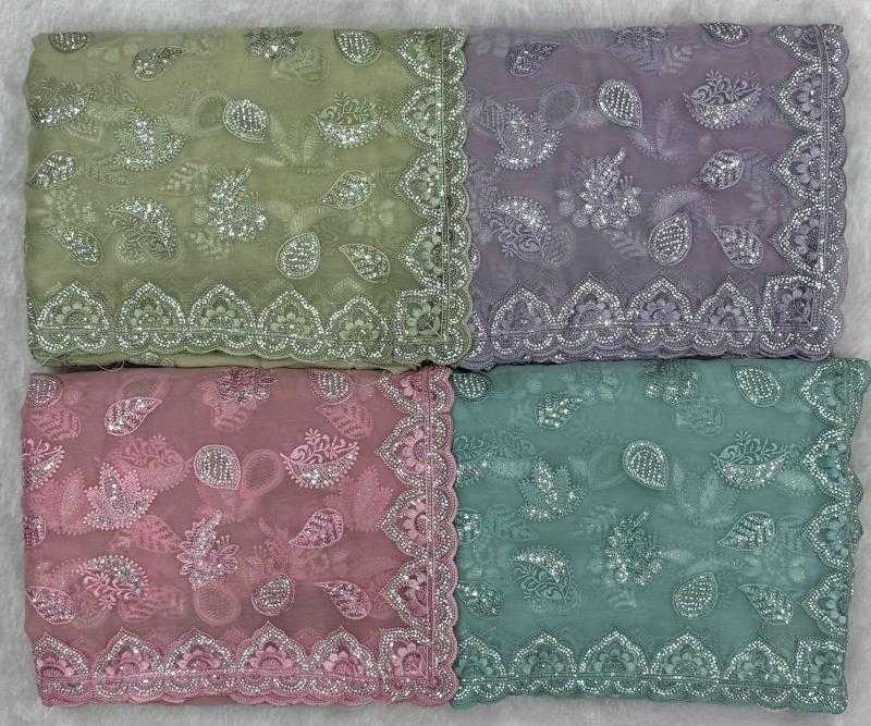 Ynf Tissue KESH114 ZANKAR Sarees Wedding Collections Festive Collections Wholesale Designer Sarees Sequence Sarees Embroidered Sarees Manufacturer