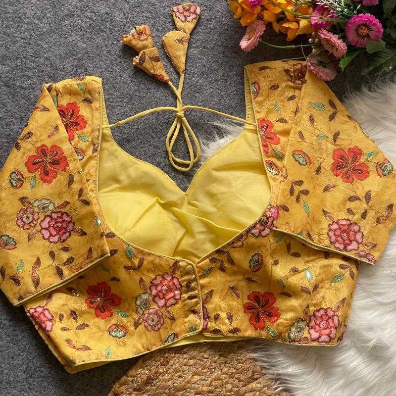 Ynf Tissue KESH426 Wedding Readymade Blouses Wholesale Printed Blouse Designer Blouse Party Wear Blouse Manufacturer