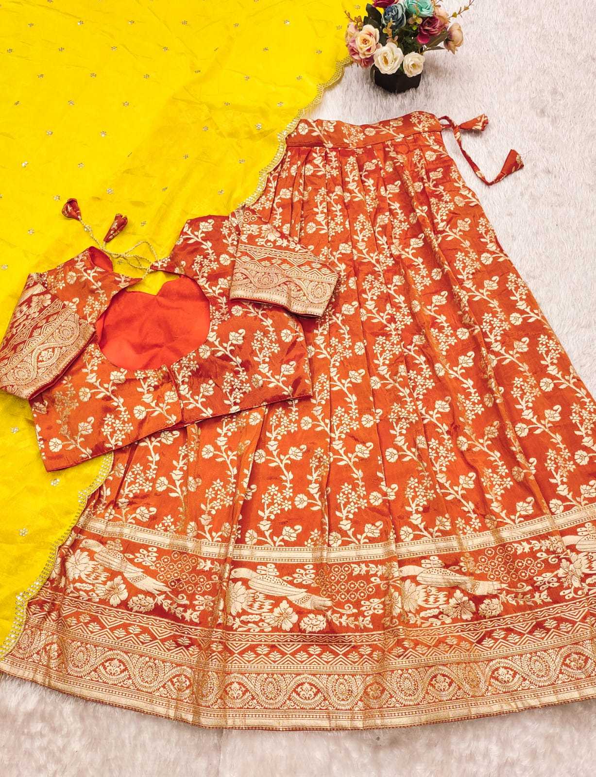Ynf Tissue Silk KESH493 103 Lehengas Wholesale Designer Lehenga Silk Lehenga Embroidered Lehenga Manufacturer