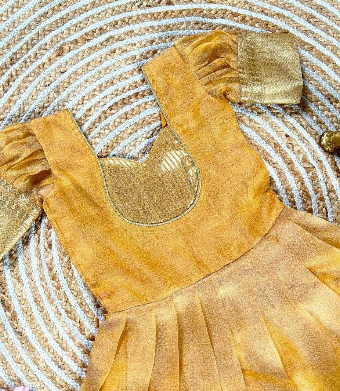 Ynf Tissue Silk KESH505 335 Kids Wear Wholesale Kids Gown Kids Ethnic Gowns Manufacturer