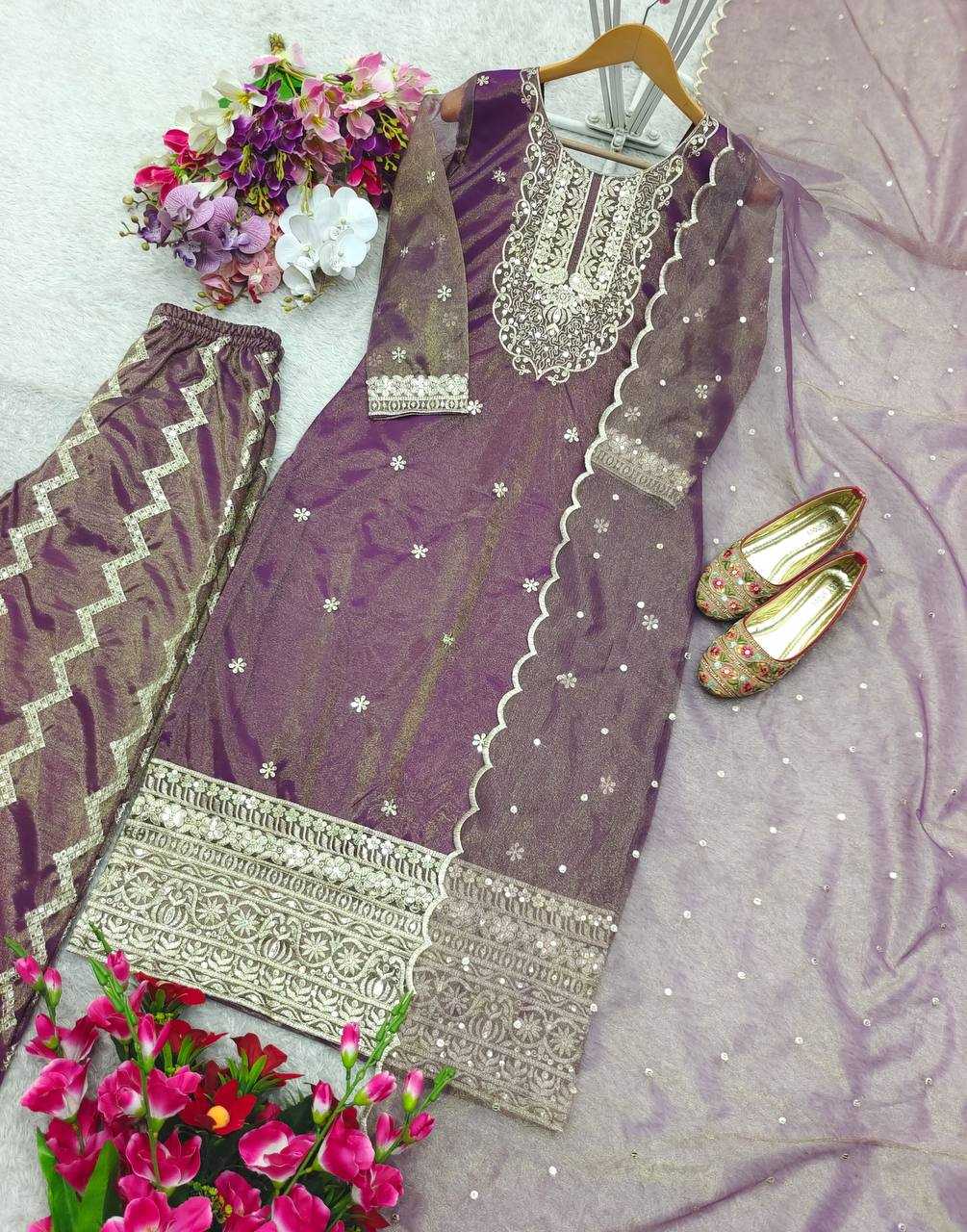 Ynf Tissue Silk KESH506 1172 Suits & Dresses Wholesale Ladies Suits Embroidery Suits Designer Suits Manufacturer