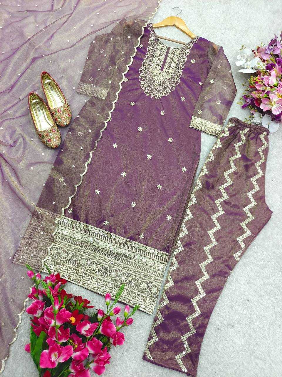 Ynf Tissue Silk KESH506 1172 Suits & Dresses Wholesale Ladies Suits Embroidery Suits Designer Suits Manufacturer