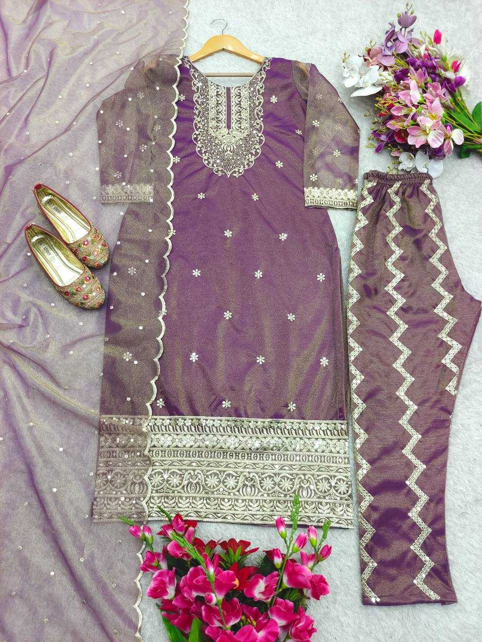 Ynf Tissue Silk KESH506 1172 Suits & Dresses Wholesale Ladies Suits Embroidery Suits Designer Suits Manufacturer