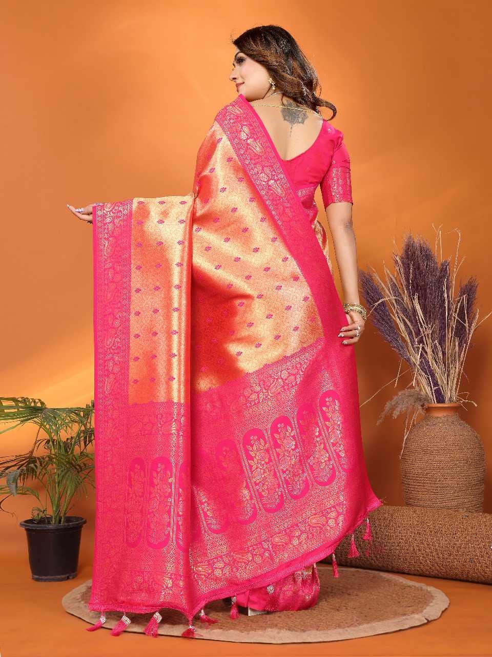 Ynf Tissue Silk RIN144 Devika Silk Sarees Wedding Collections Festive Collections Wholesale Handloom Sarees Designer Silk Sarees Zari Border Silk Sarees Manufacturer