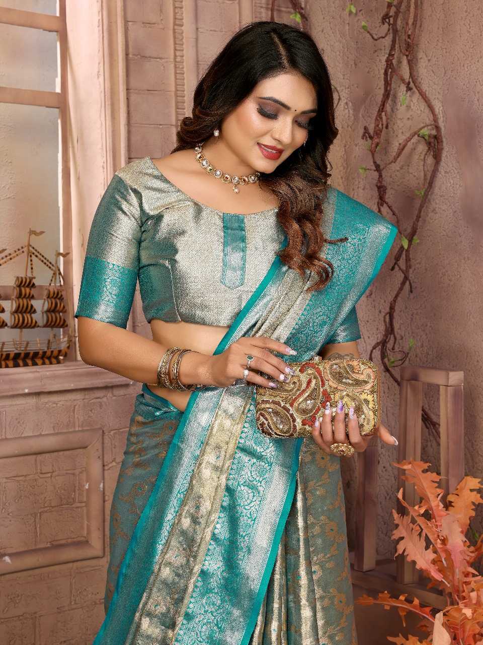 Ynf Tissue Silk RIN144 Vanita Silk Sarees Wedding Collections Festive Collections Wholesale Handloom Sarees Designer Silk Sarees Zari Border Silk Sarees Manufacturer