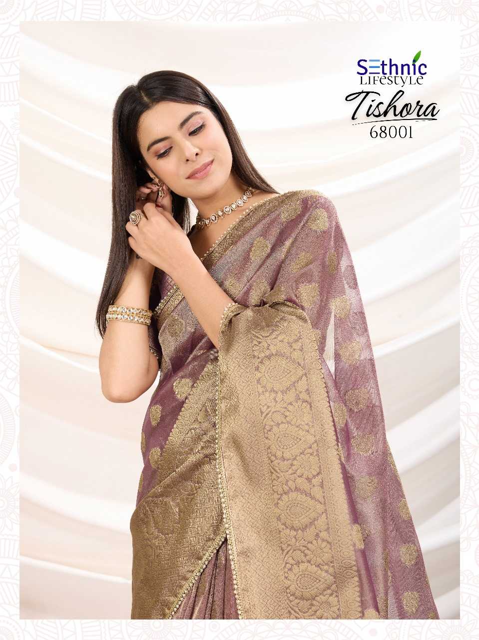 Ynf Tissue Silk RIN184 TISHORA-68001 Sarees Wedding Collections Festive Collections Wholesale Tissue Silk Saree Zari Sarees Sarees With Blouse Manufacturer