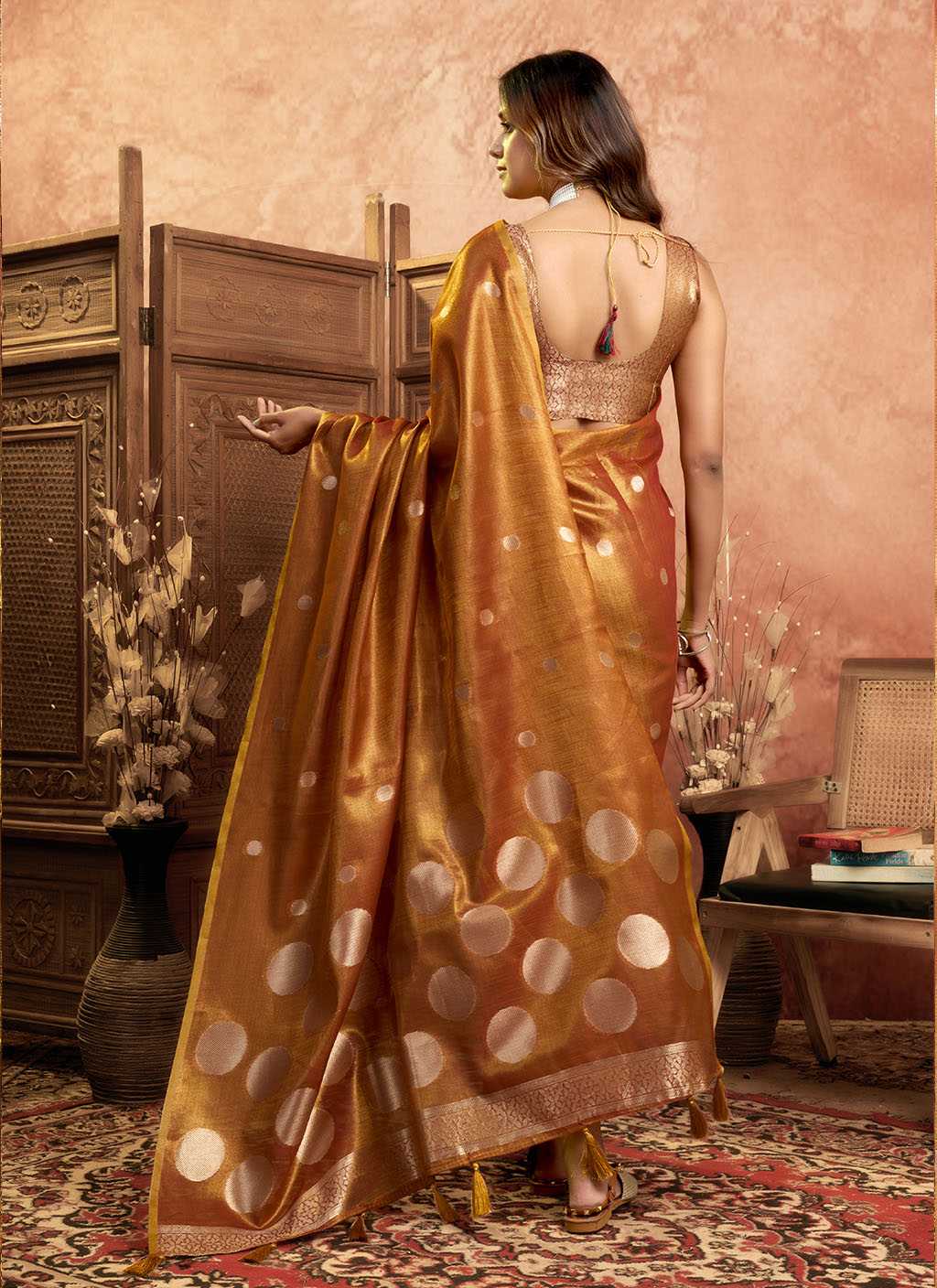 Ynf Tissue Silk RIN197 3005 Silk Sarees Wholesale Bridal Silk Sarees Designer Silk Sarees Fancy Silk Sarees Manufacturer