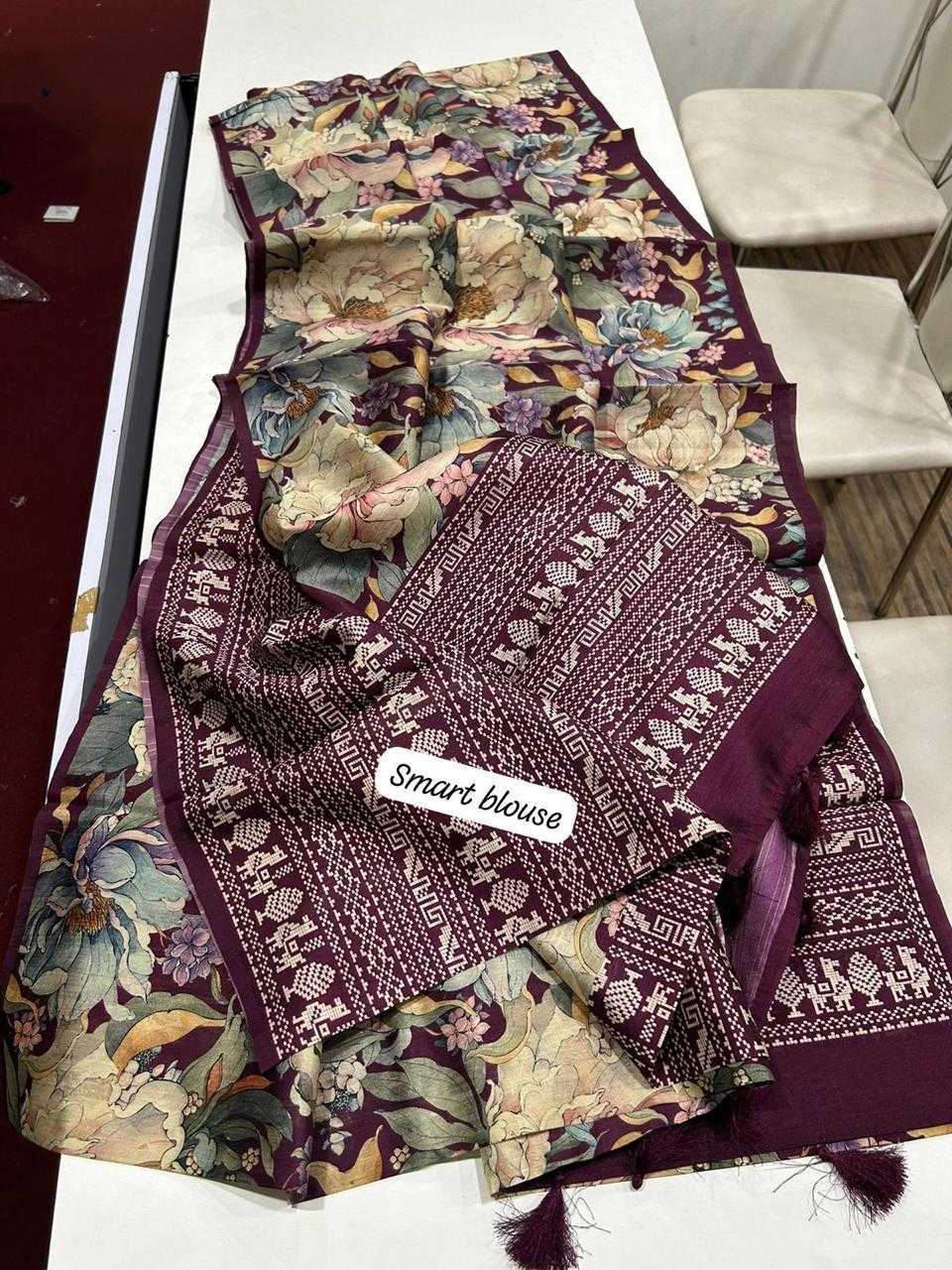 Ynf Tussar Silk KESH484 266 Sarees Wedding Collections Festive Collections Wholesale Printed Sarees Tussar Sarees Sarees With Blouse Manufacturer