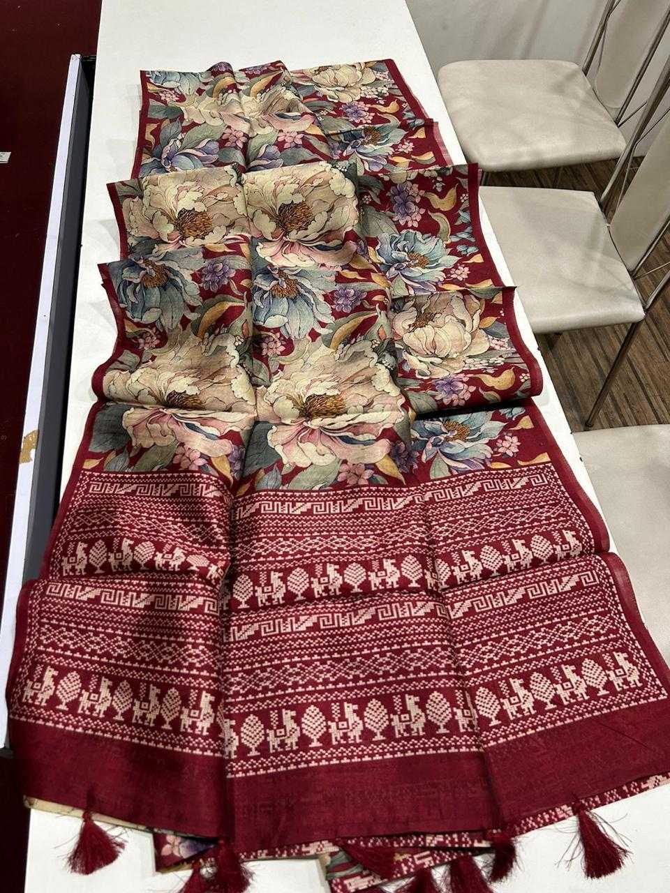 Ynf Tussar Silk KESH484 266 Sarees Wedding Collections Festive Collections Wholesale Printed Sarees Tussar Sarees Sarees With Blouse Manufacturer