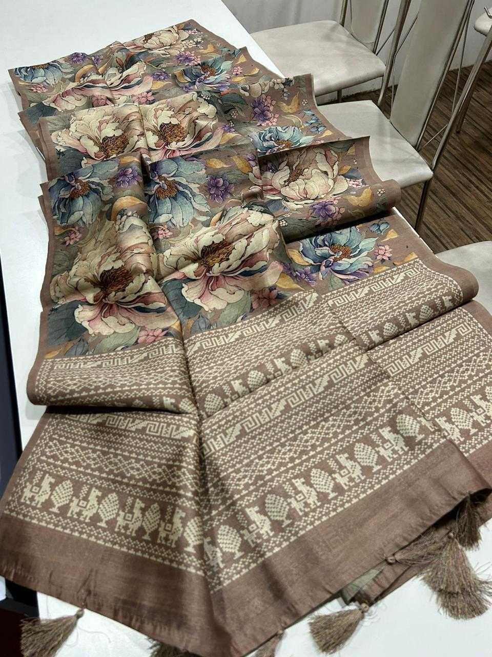 Ynf Tussar Silk KESH484 266 Sarees Wedding Collections Festive Collections Wholesale Printed Sarees Tussar Sarees Sarees With Blouse Manufacturer