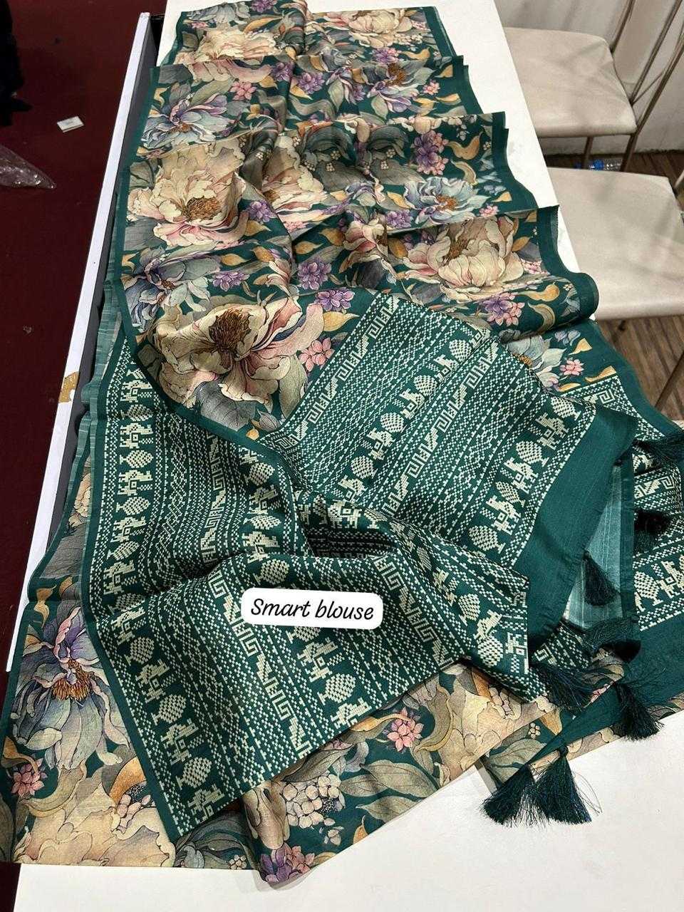 Ynf Tussar Silk KESH484 266 Sarees Wedding Collections Festive Collections Wholesale Printed Sarees Tussar Sarees Sarees With Blouse Manufacturer