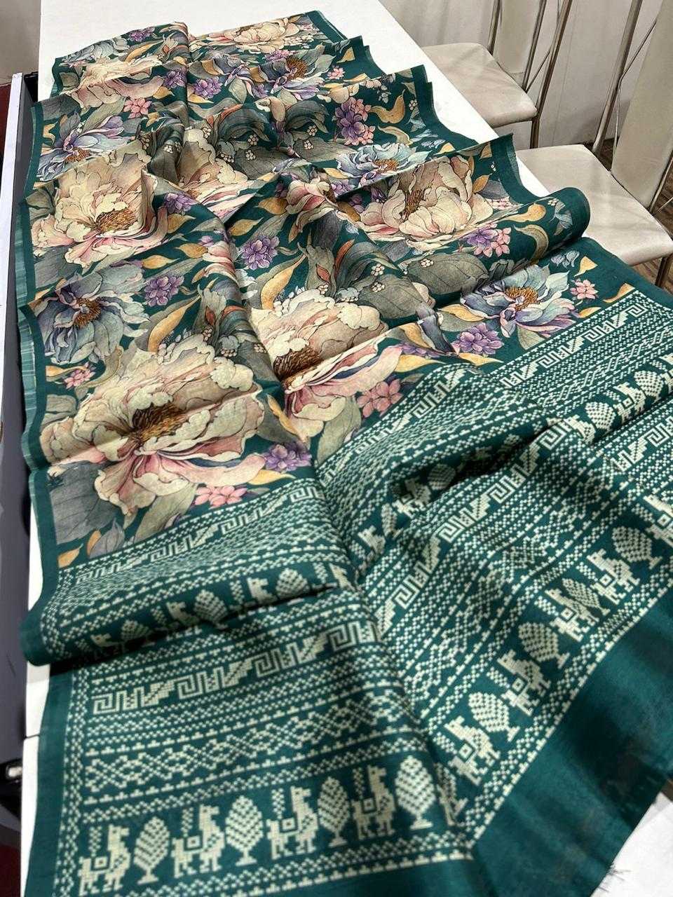 Ynf Tussar Silk KESH484 266 Sarees Wedding Collections Festive Collections Wholesale Printed Sarees Tussar Sarees Sarees With Blouse Manufacturer