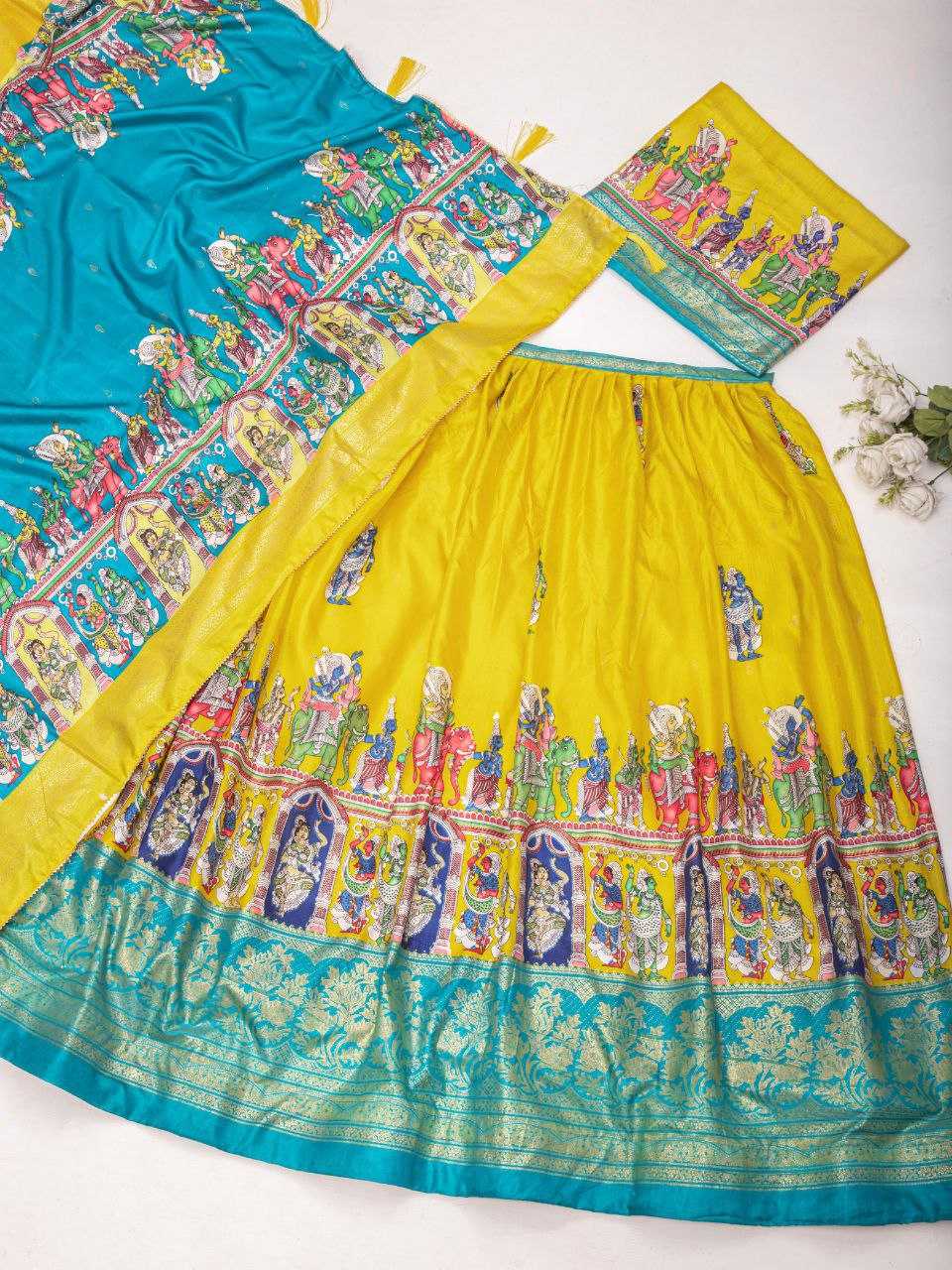Ynf Tussar Silk KESH495 201 Lehengas Wedding Collections Festive Collections Wholesale Designer Lehenga Choli Lehenga With Blouse Navratri Chaniya Choli Manufacturer