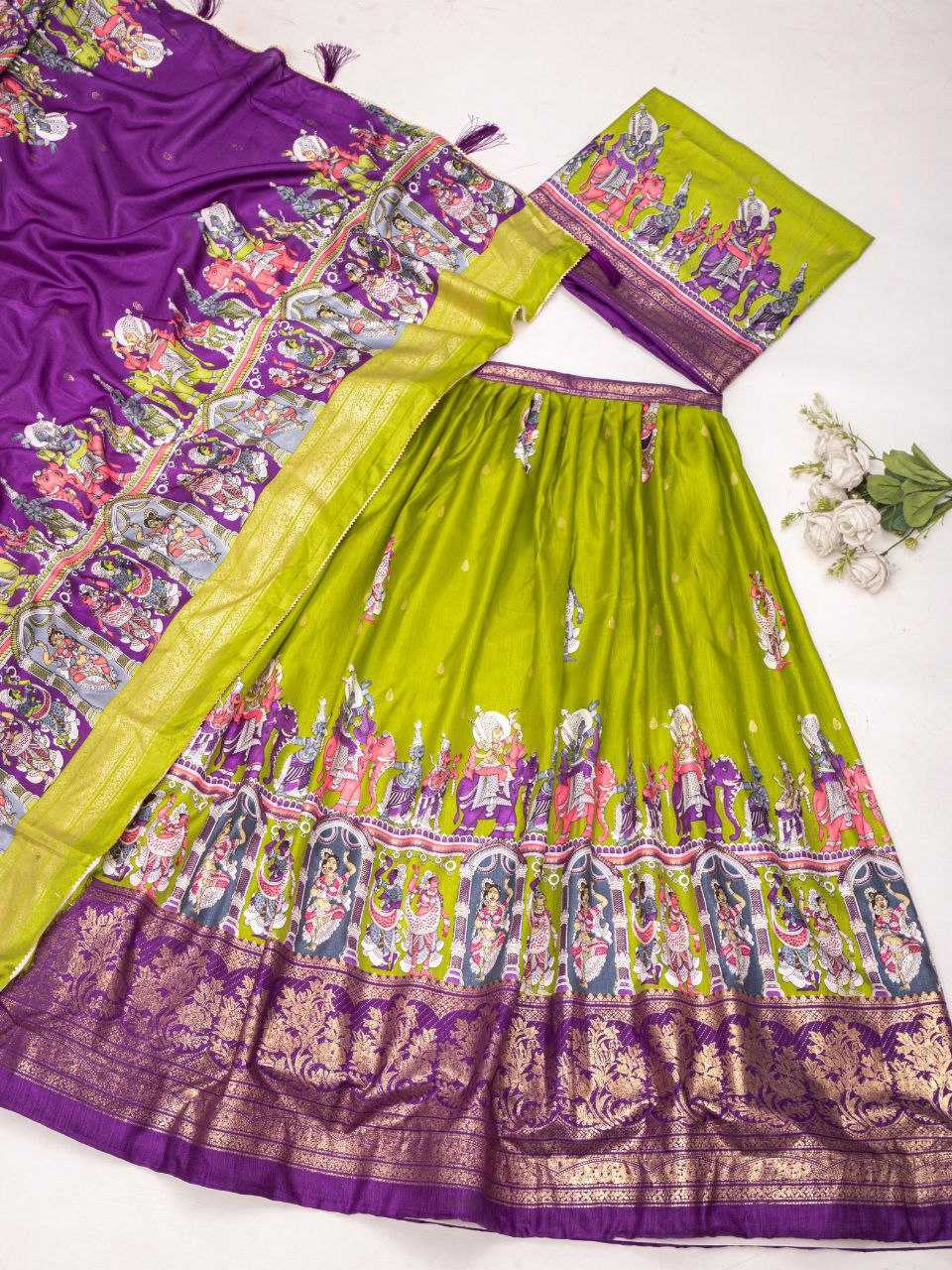 Ynf Tussar Silk KESH495 201 Lehengas Wedding Collections Festive Collections Wholesale Designer Lehenga Choli Lehenga With Blouse Navratri Chaniya Choli Manufacturer