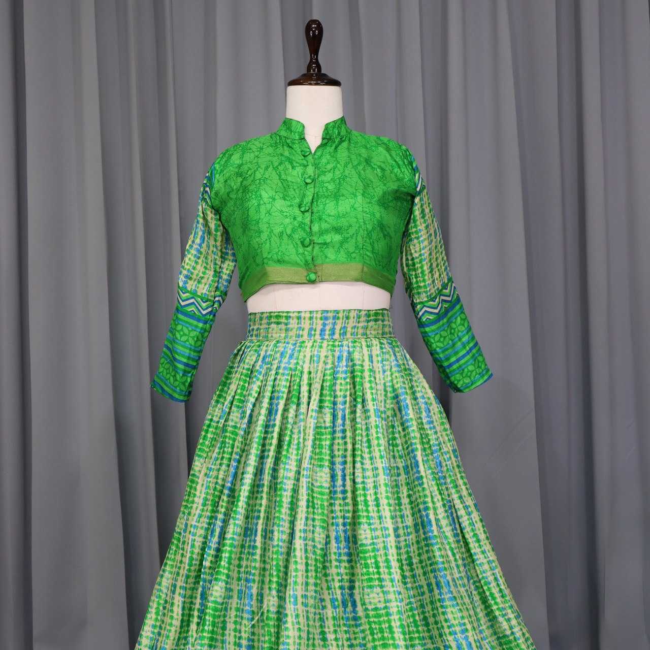 Ynf Tussar Silk RIN119 7141 Lehengas Wedding Collections Festive Collections Wholesale Silk Lehenga Printed Lehenga Lehenga With Blouse Manufacturer