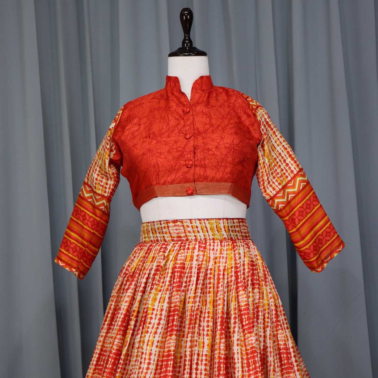 Ynf Tussar Silk RIN119 7141 Lehengas Wedding Collections Festive Collections Wholesale Silk Lehenga Printed Lehenga Lehenga With Blouse Manufacturer