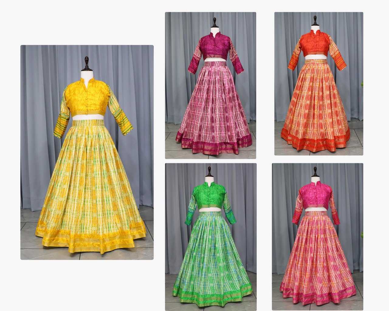 Ynf Tussar Silk RIN119 7141 Lehengas Wedding Collections Festive Collections Wholesale Silk Lehenga Printed Lehenga Lehenga With Blouse Manufacturer