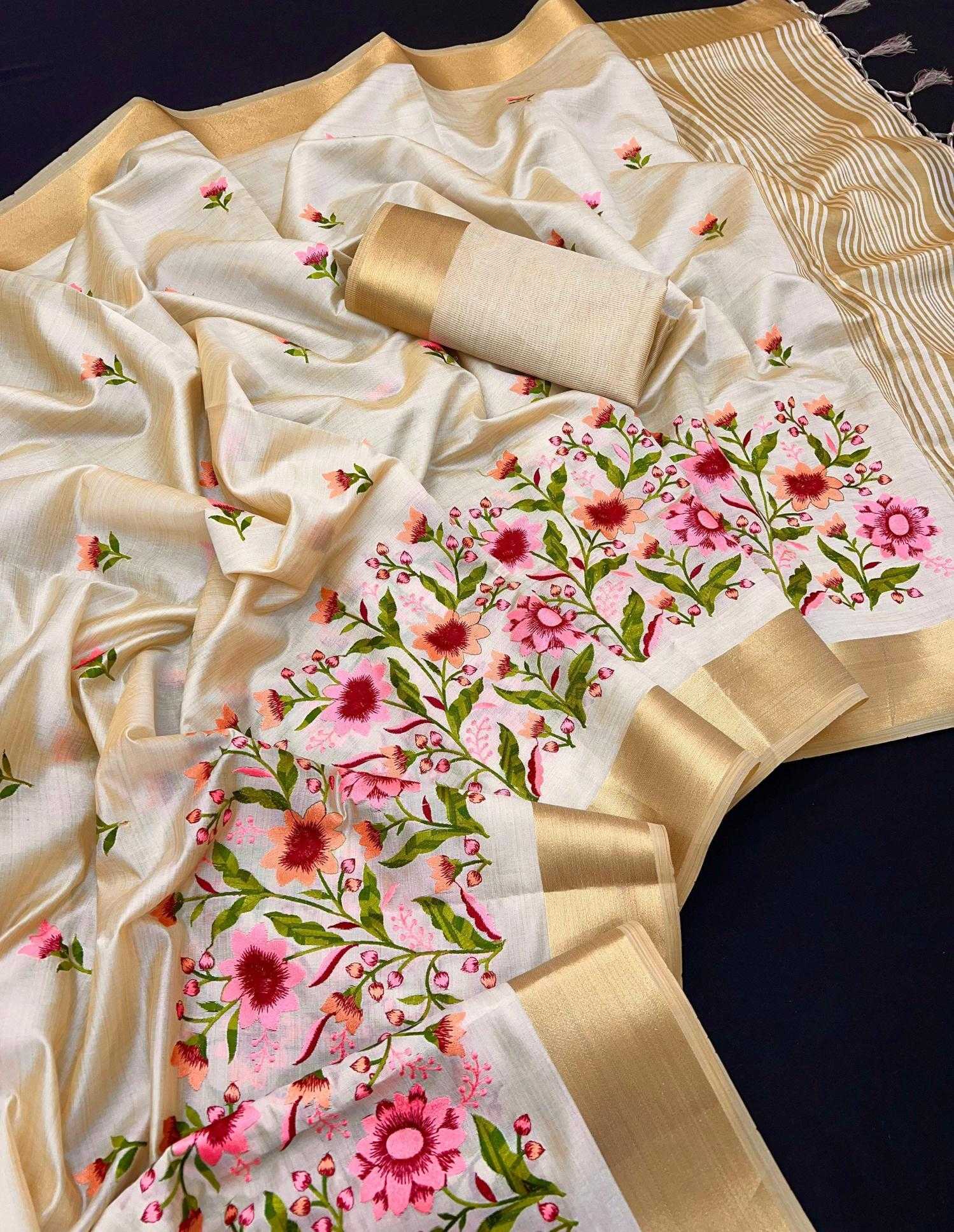 Ynf Tussar Silk RIN209 GULZAAR Silk Sarees Wedding Collections Wholesale Tussar Silk Sarees Zari Border Silk Sarees Embroidered Silk Sarees Manufacturer