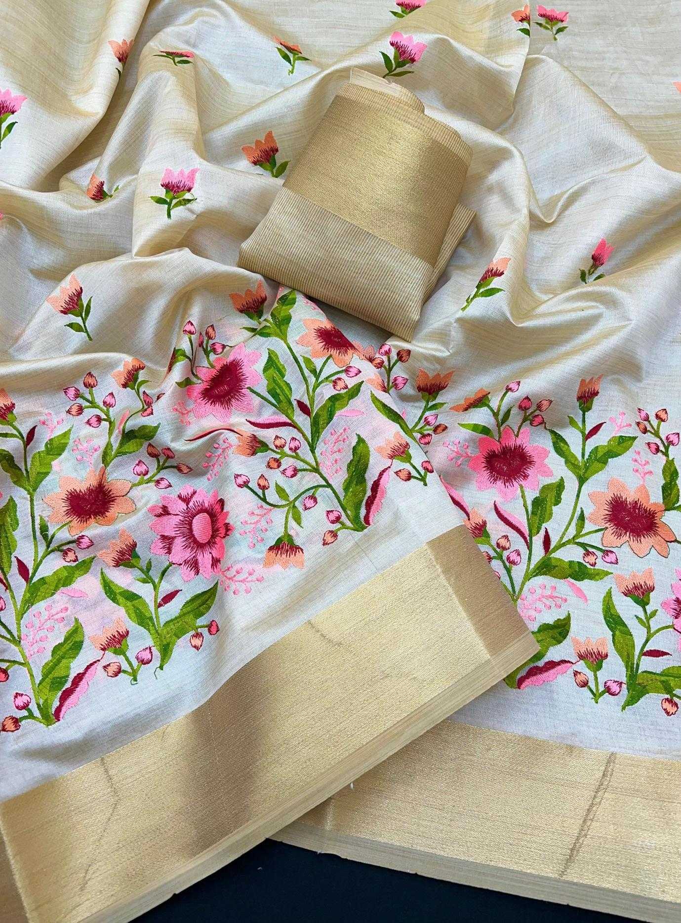 Ynf Tussar Silk RIN209 GULZAAR Silk Sarees Wedding Collections Wholesale Tussar Silk Sarees Zari Border Silk Sarees Embroidered Silk Sarees Manufacturer