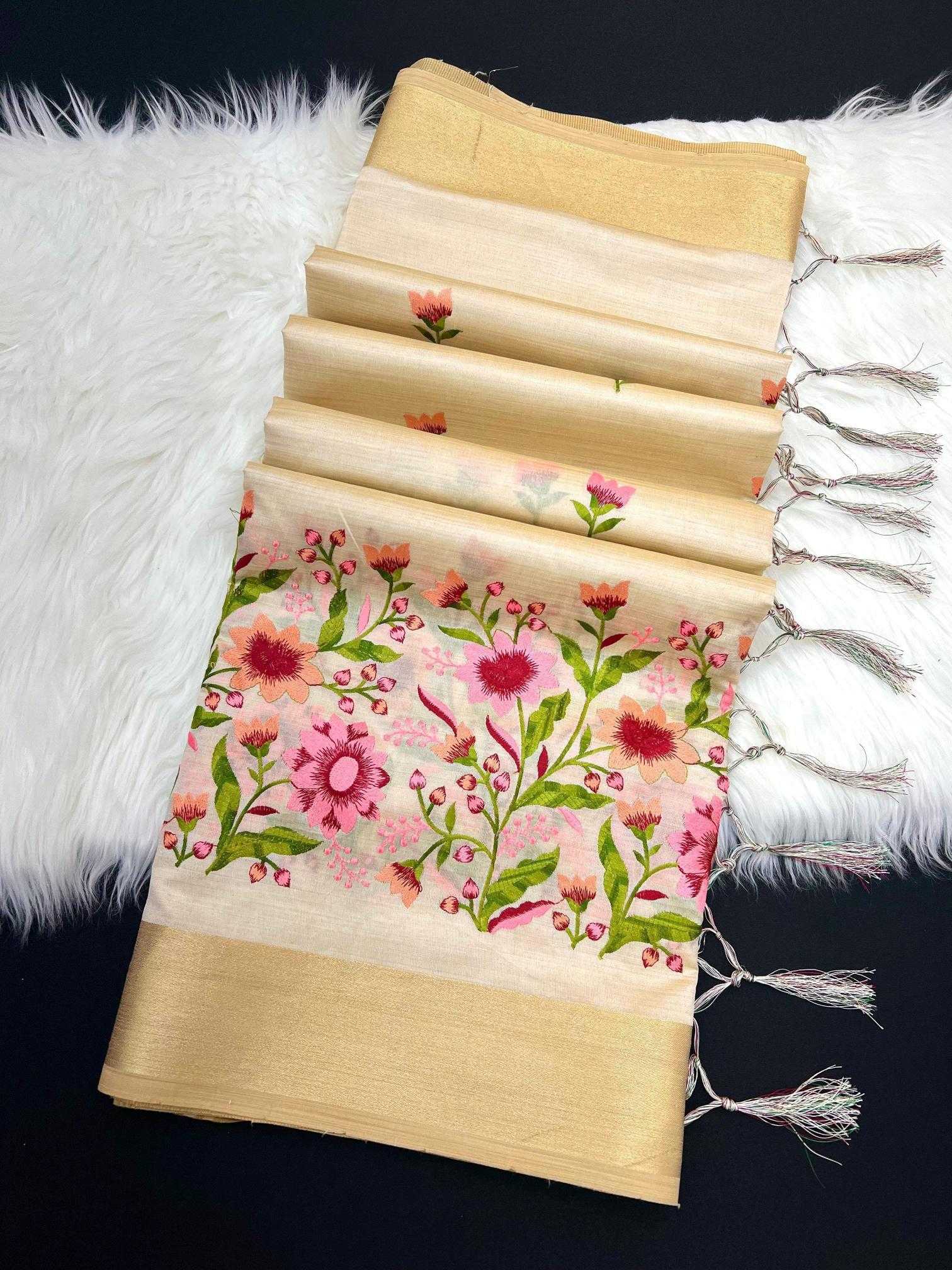 Ynf Tussar Silk RIN209 GULZAAR Silk Sarees Wedding Collections Wholesale Tussar Silk Sarees Zari Border Silk Sarees Embroidered Silk Sarees Manufacturer