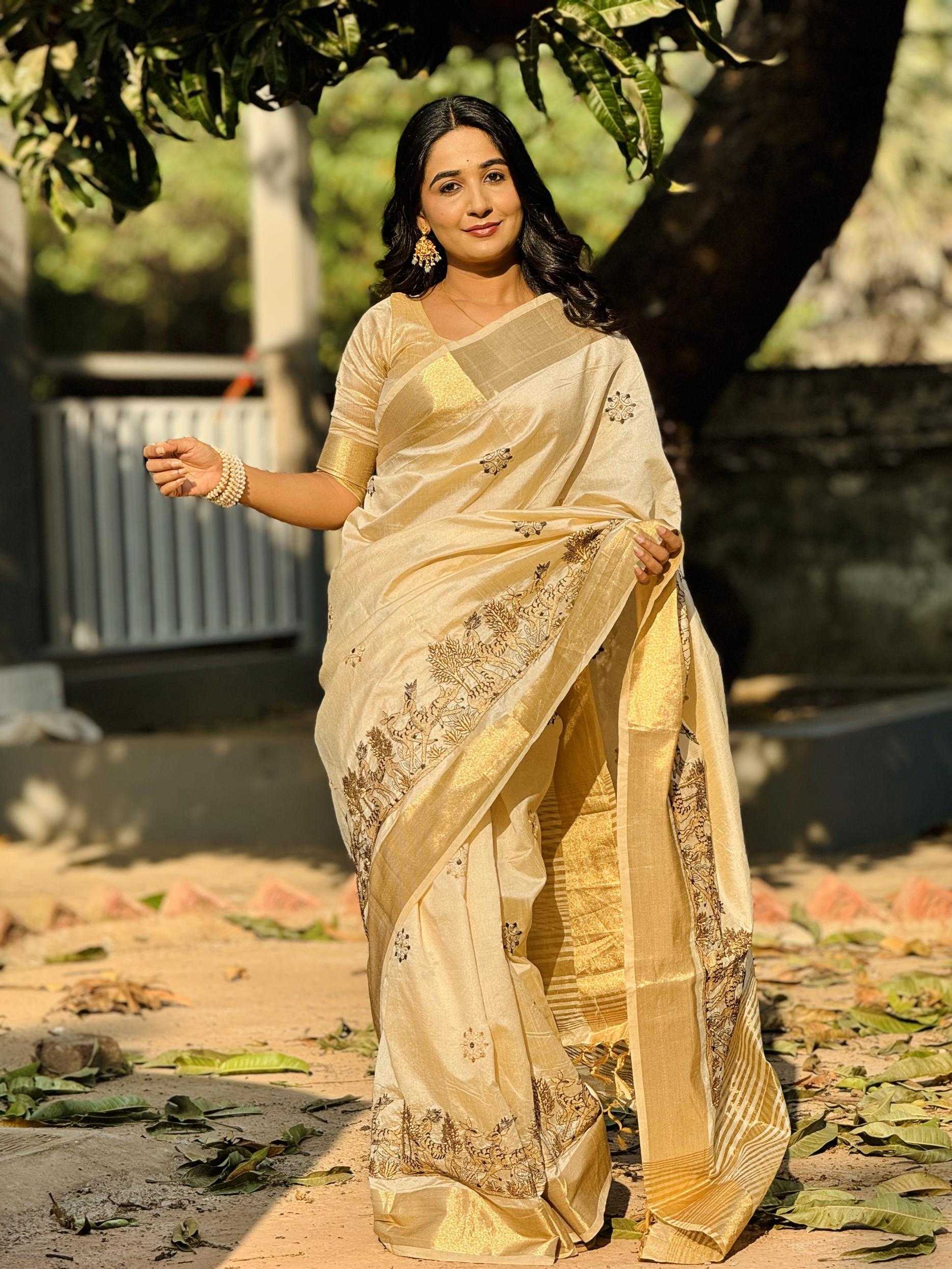 Ynf Tussar Silk RIN211 Tusser-vol-1 Silk Sarees Wholesale Soft Silk Sarees Fancy Silk Sarees Embroidered Silk Sarees Manufacturer